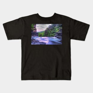 Top of the Fall Ithaca NY Robert H. Treman State Park Kids T-Shirt